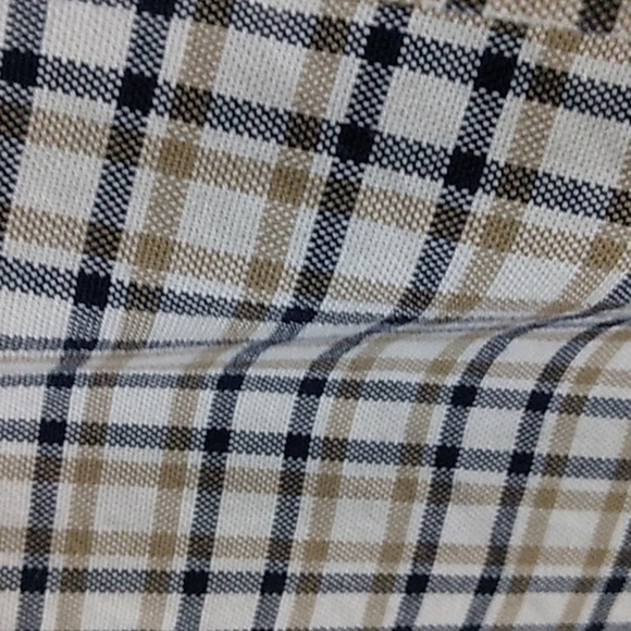 Daniel Cremieux Blue and Beige Plaid Casual Button Down Shirts - Picture 5 of 16
